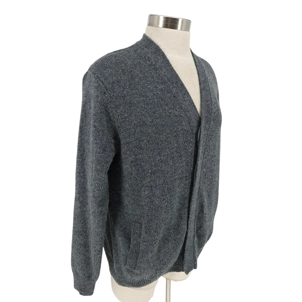 3.1 Phillip Lim Cardigan Sweater Wool Gray Long Sleeve V Neck Button Knit Small - Picture 2 of 6